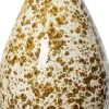 Decoris vaas bruin / wit D 21,5 H 40 cm