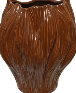 Decoris vaas bruin 22 x 20 x 26 cm