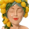 Decoris vaas Citrus geel 19,5 x 17 x 23,5 cm
