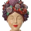 Decoris vaas Dame paars / rood 24 x 19 x 35,5 cm