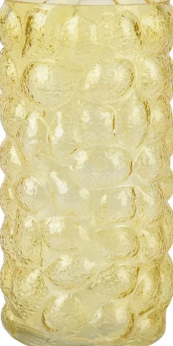 Decoris vaas geel D 15 H 28 cm