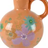 Decoris vaas oranje D 18 H 17,5 cm