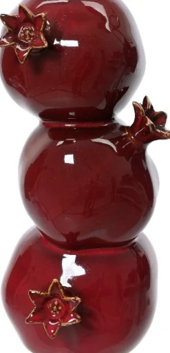 Decoris vaas Pomegranate rood 11,6 x 12 x 23,5 cm