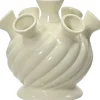 Decoris vaas Tullip wit D 20,2 H 19,5 cm