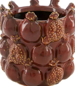Dijk Natural Collections bloempot Tropical Fruit rood D 16 H 15 cm