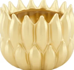 Dijk Natural Collections bloempot Banana goud D 18 H 13 cm