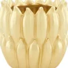 Dijk Natural Collections bloempot Banana goud D 17 H 15,5 cm