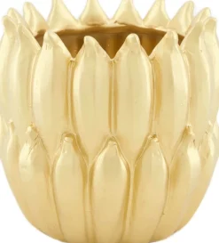 Dijk Natural Collections bloempot Banana goud D 17 H 15,5 cm