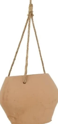 Dijk Natural Collections hangpot Ines beige D 18 H 14,5 cm