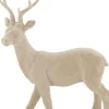 Dijk Natural Collections kerstfiguur rendier Frej beige 16 x 7,5 x 22,5 cm