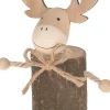 Dijk Natural Collections kerstfiguur eland naturel 8 x 5 x 12,5 cm