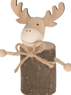 Dijk Natural Collections kerstfiguur eland naturel 8 x 5 x 12,5 cm