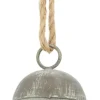 Dijk Natural Collections kerst ornament Bella grijs 13 x 13 x 16 cm