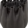 Dijk Natural Collections vaas zwart D 17 H 17 cm