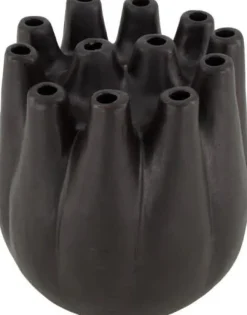 Dijk Natural Collections vaas zwart D 17 H 17 cm