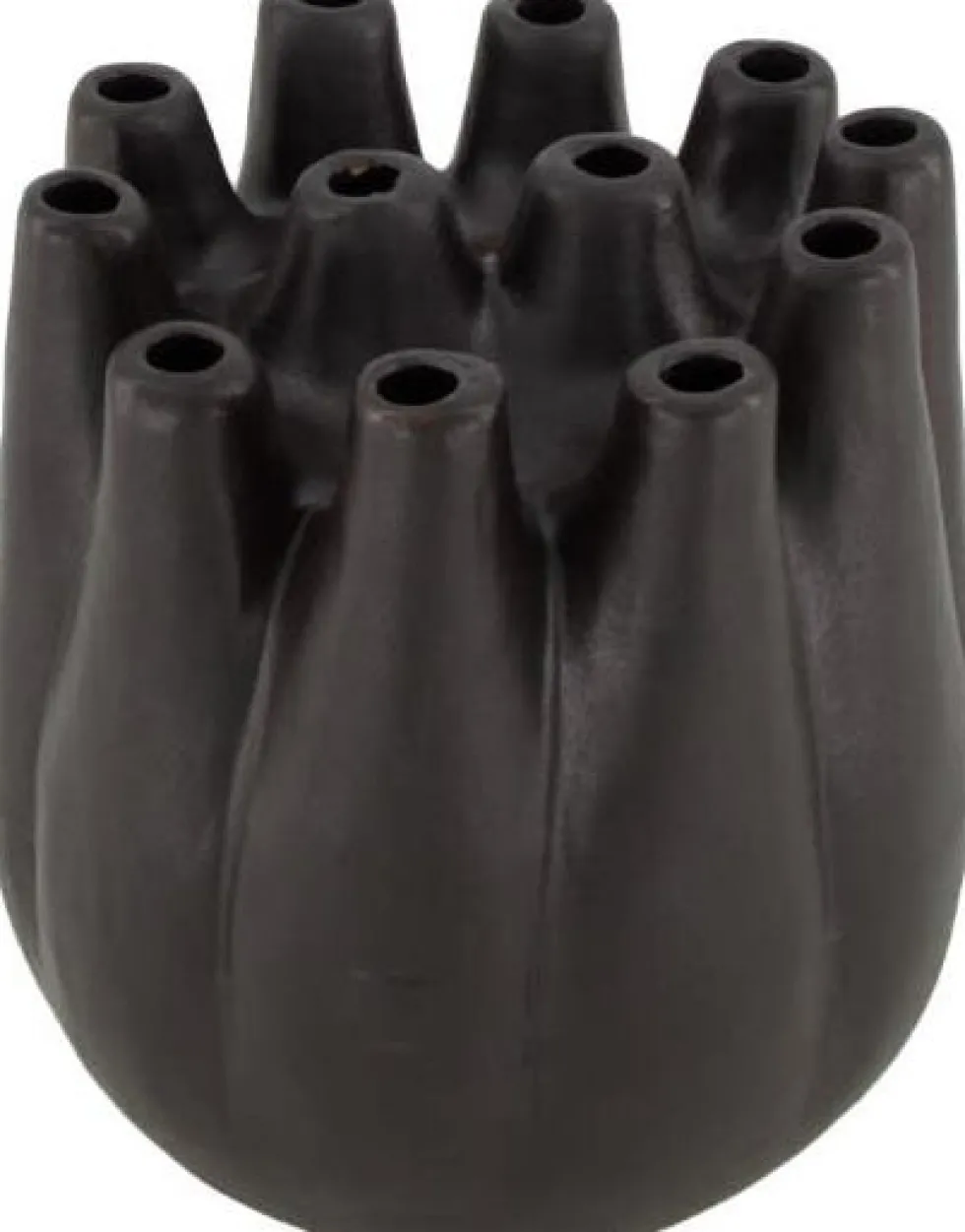 Dijk Natural Collections vaas zwart D 17 H 17 cm