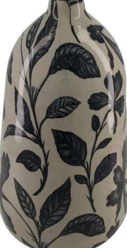 Dijk Natural Collections vaas zwart / grijs D 22,5 H 38 cm