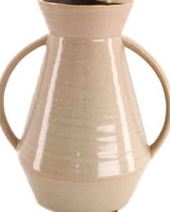 Dijk Natural Collections vaas roze / beige 19,5 x 15,5 x 24 cm