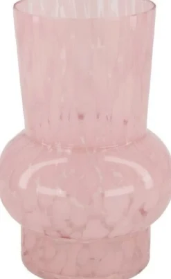 Dijk Natural Collections vaas op voet roze D 12 H 17,5 cm