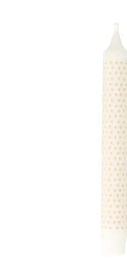 Dinerkaars Dot wit / beige 5 uur D 2,2 H 19 cm