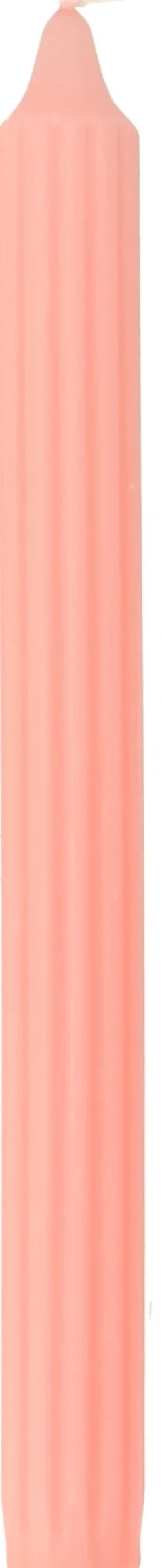 Dinerkaars Ribbed roze 7 uur D 2,2 H 24 cm
