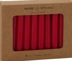 Dinerkaars rood 2 uur D 2,6 H 10 cm 20 stuks