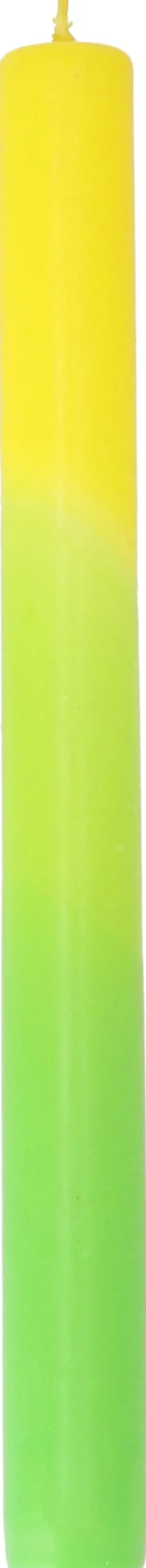 Dinerkaars Triple dipped geel / groen 7,5 uur D 2,2 H 25 cm