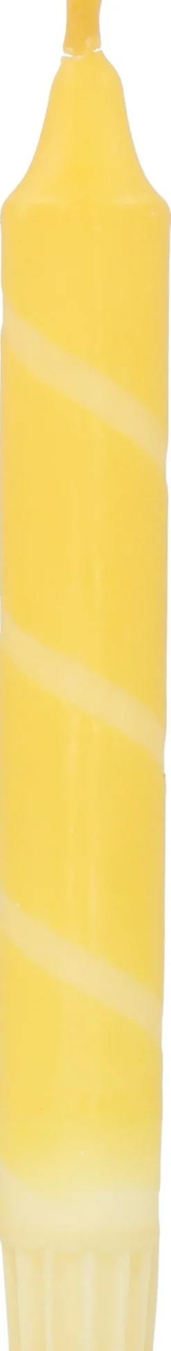 Dippy dinerkaars Twister geel 6 uur D 2,1 H 19 cm