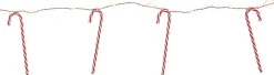 Draadverlichting zuurstok met 20 lampjes warm white 1,7 m