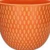 Duif bloempot Bell oranje D 32 H 26 cm