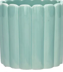 Duif bloempot Bliss blauw D 14 H 13,5 cm