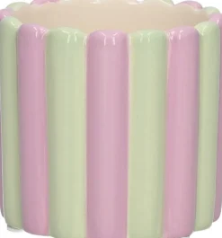 Duif bloempot Bliss paars / groen D 7,7 H 7 cm