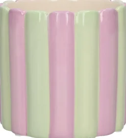 Duif bloempot Bliss paars /groen D 12,5 H 12 cm