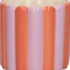 Duif bloempot Bliss paars / oranje D 7,7 H 7 cm