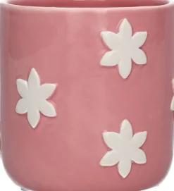Duif bloempot Bloem roze D 12,2 H 12 cm