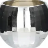 Duif bloempot Disco zilver D 15 H 11,6 cm