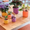 Duif bloempot Fizz oranje D 13,8 H 12 cm