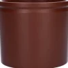 Duif bloempot Lucca bruin D 14 H 12,5 cm