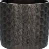 Duif bloempot Napoli brons D 14 H 12,3 cm