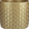 Duif bloempot Napoli goud D 14 H 12,3 cm