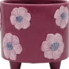Duif bloempot op poten Hilaria paars D 11 H 10 cm