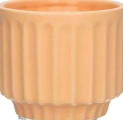 Duif bloempot op voet Vectra oranje D 8 H 7 cm
