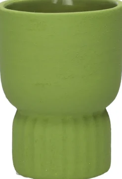Duif bloempot op voet Ves groen D 7,5 H 10 cm