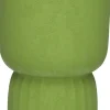 Duif bloempot op voet Ves groen D 13,3 H 20,5 cm