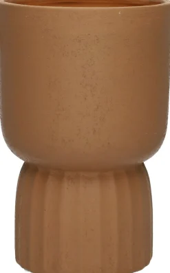 Duif bloempot op voet Ves terracotta D 13,3 H 20,5 cm