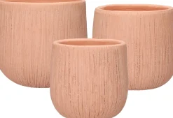 Duif bloempot Perzik oranje D 21 H 19 cm