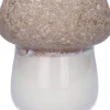 Duif bloempot Pilz grijs / wit D 14 H 15,5 cm