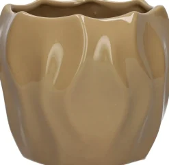 Duif bloempot Sari bruin D 16,8 H 14,2 cm
