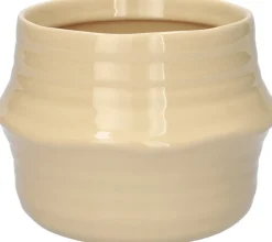 Duif bloempot Valino beige D 14,3 H 10,6 cm