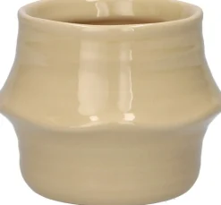 Duif bloempot Valino beige D 9 H 7,2 cm